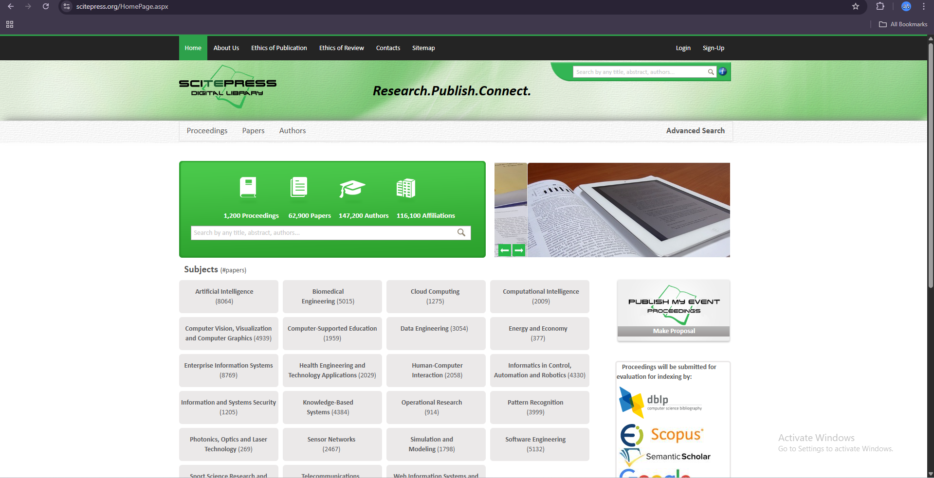 ScitePress Conference Proceedings